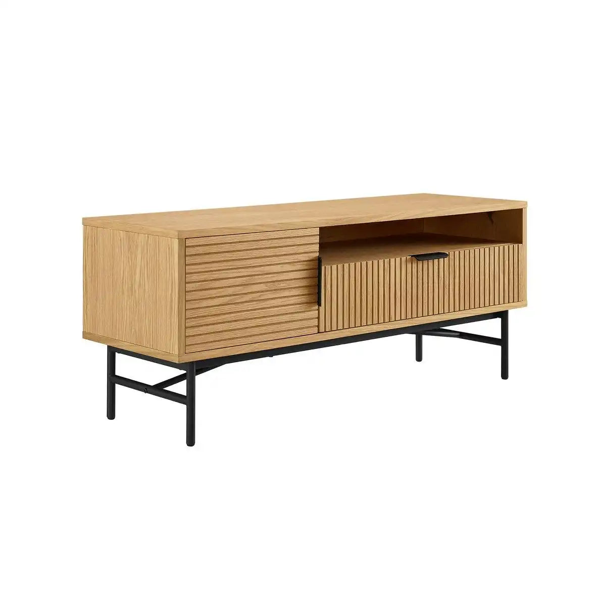 TV-Board 120 cm Eiche Echtholzfurnier - HomeDesign Knaus