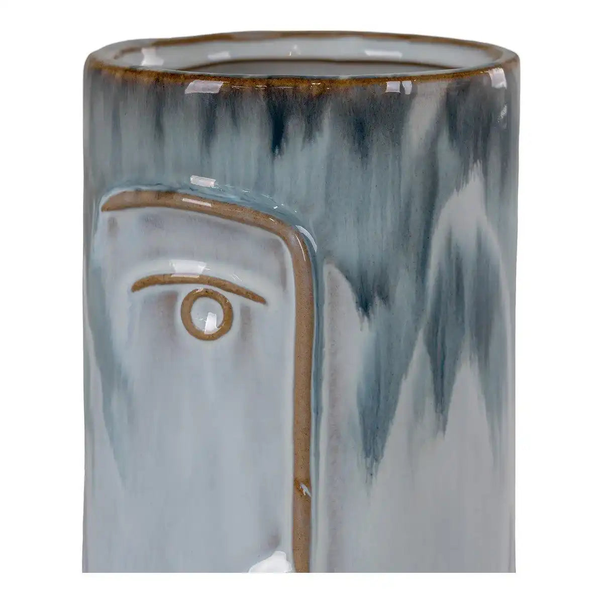 Vase - 2-Ton-Blau - HomeDesign Knaus