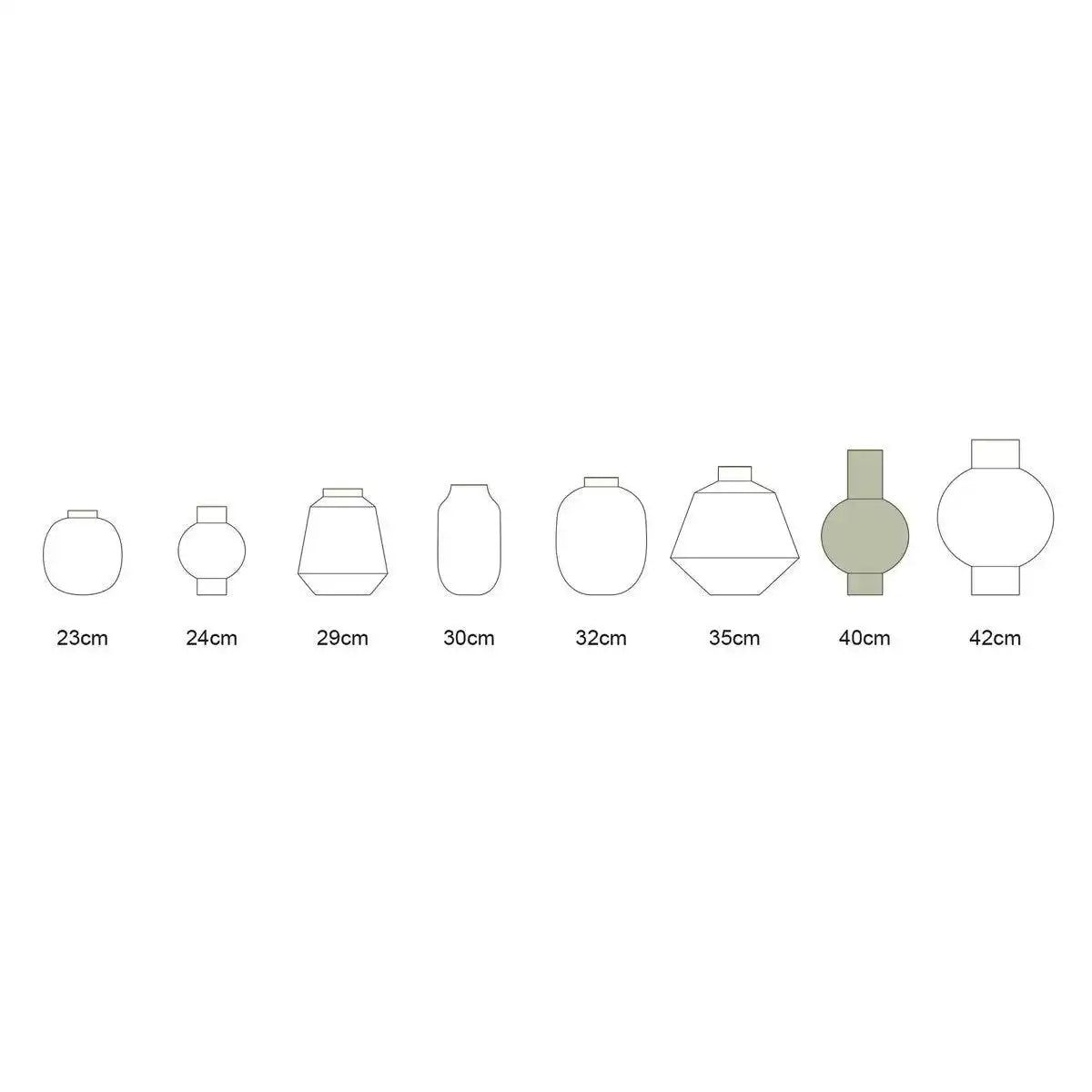 Vase aus Metall, mittelrosa, 24 x 40 cm - HomeDesign Knaus
