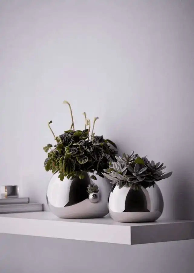 Vase Blumenvase Dekovase Edelstahl poliert - HomeDesign Knaus