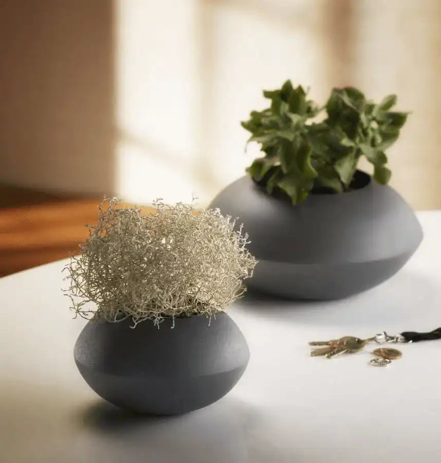 Vase Blumenvase pulverbeschichteter Stahl Unikat - HomeDesign Knaus