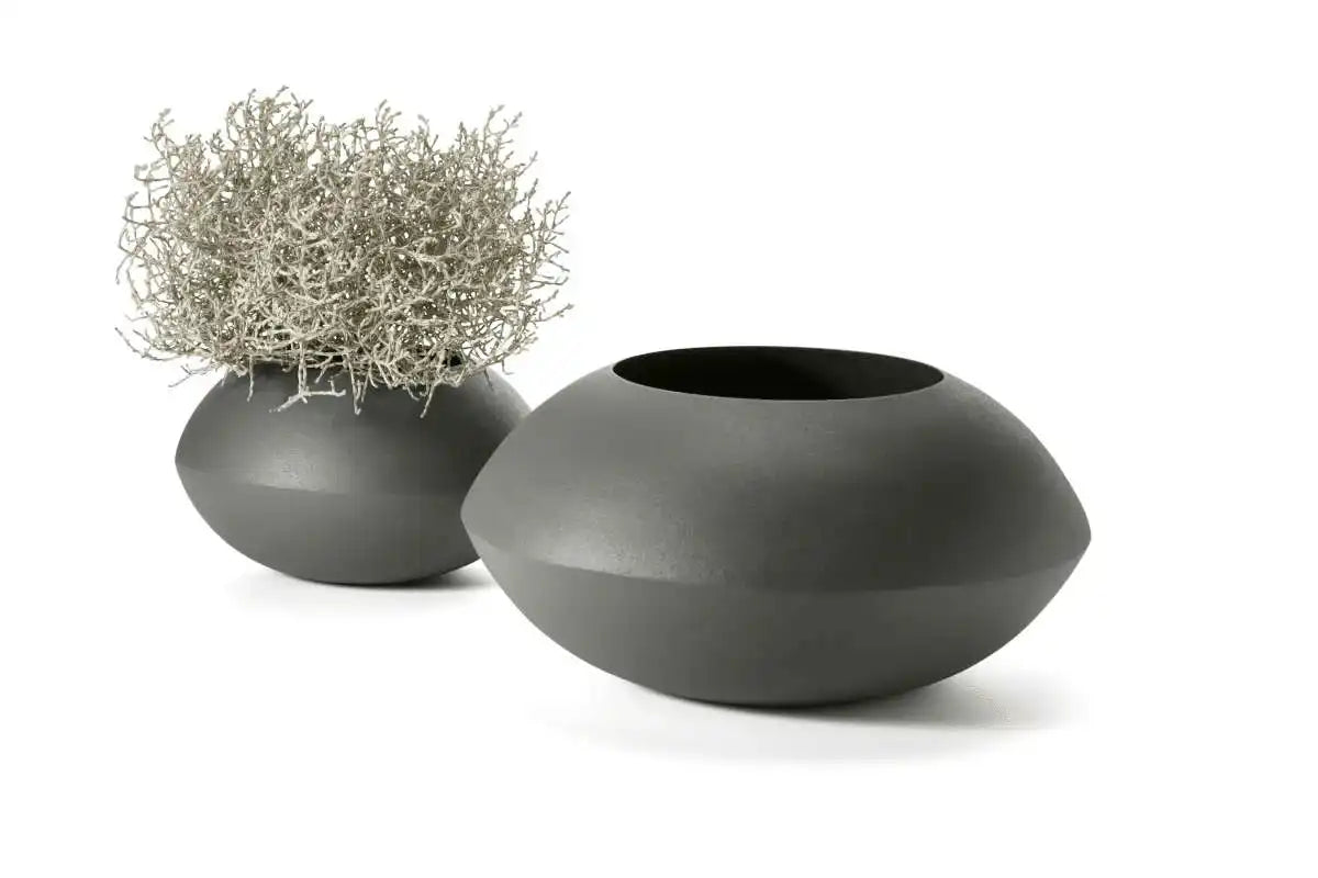 Vase Blumenvase pulverbeschichteter Stahl Unikat - HomeDesign Knaus