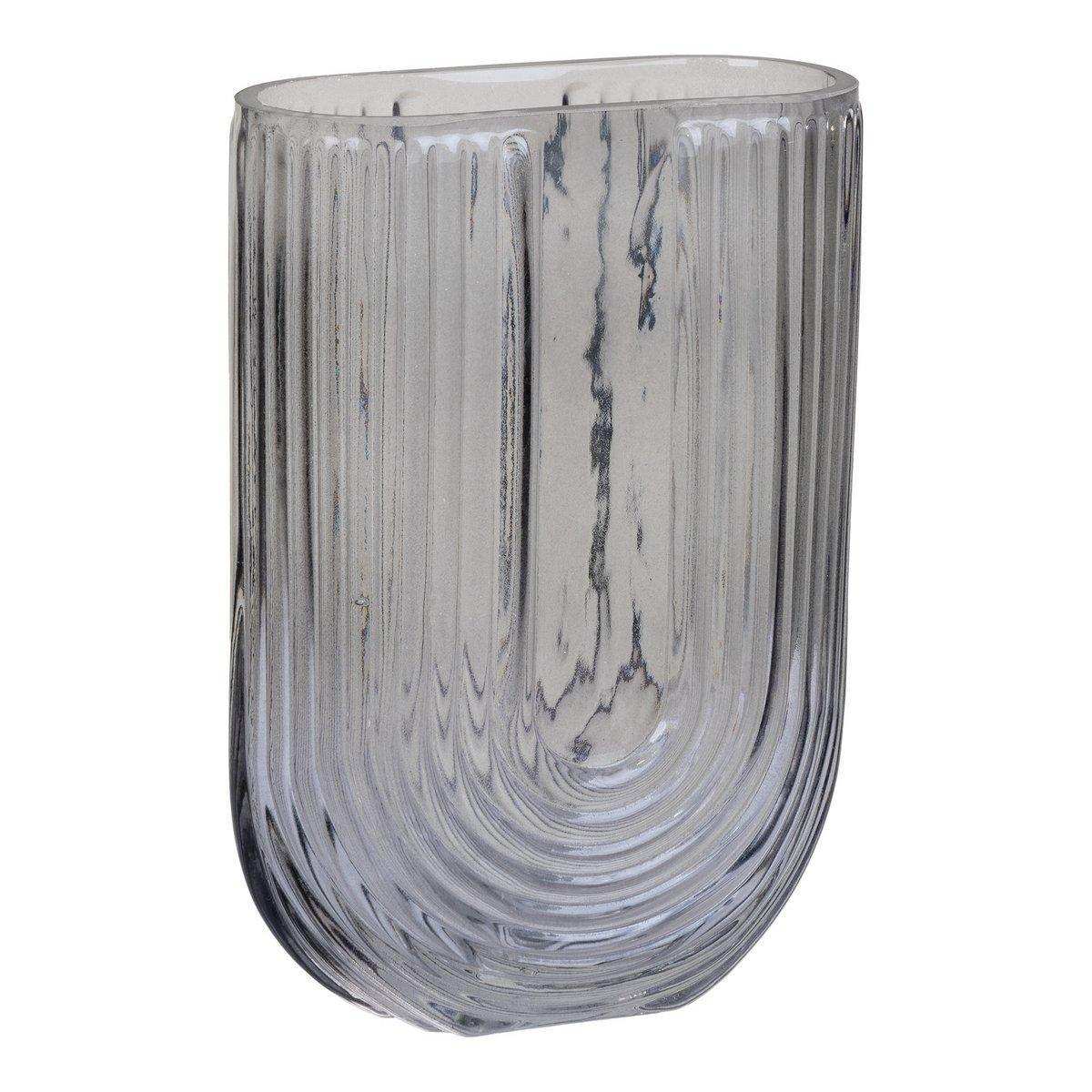 Vase - Geräuchert, 13x6x19 cm - HomeDesign Knaus