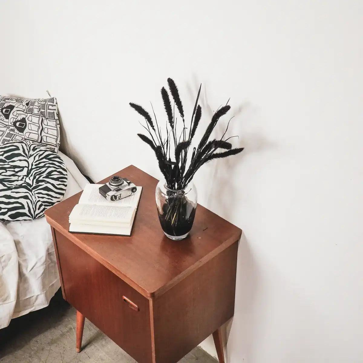 Vase - Glas - Dipdye - Klar/Braun - 15x22cm - HomeDesign Knaus