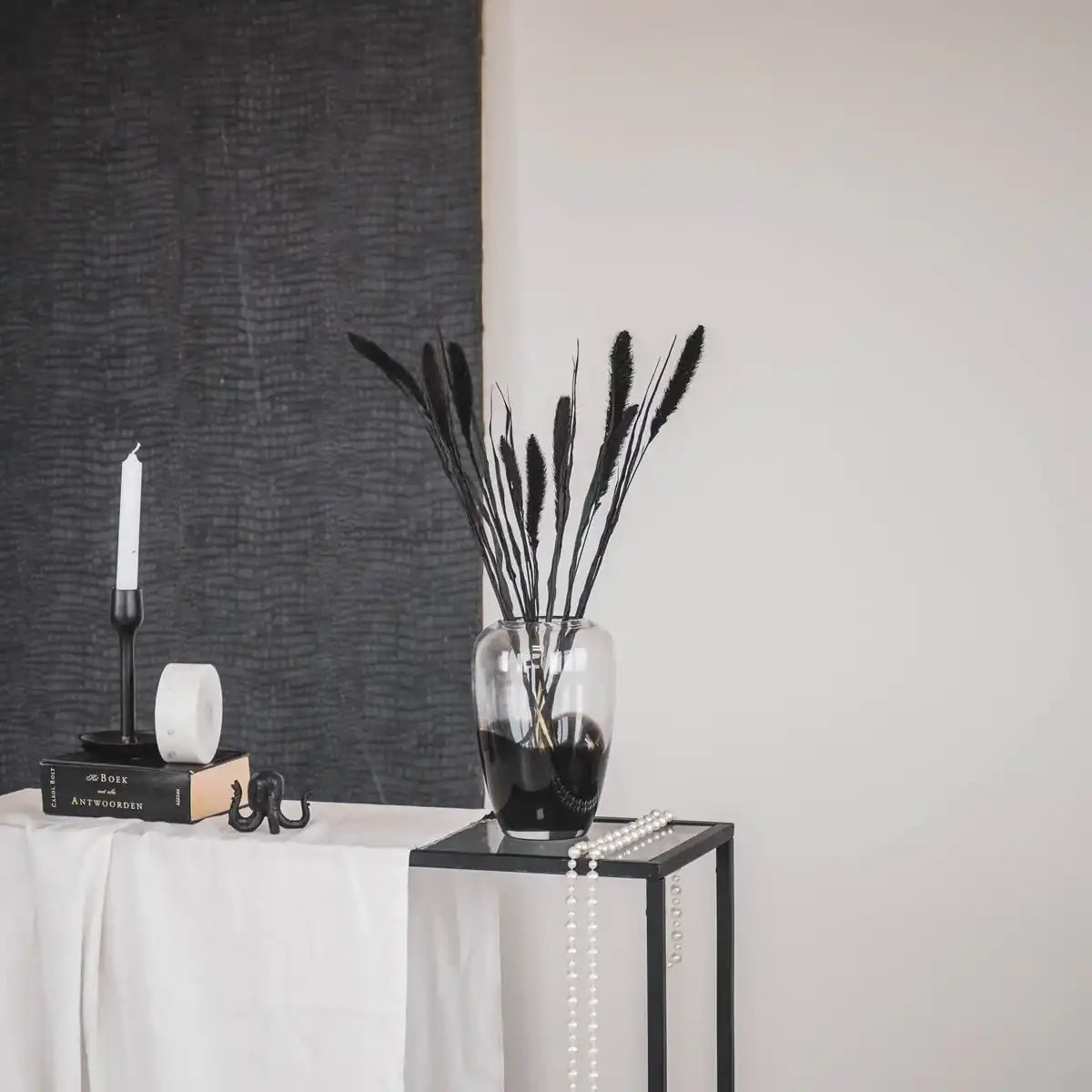 Vase - Glas - Dipdye - Klar/Braun - 15x22cm - HomeDesign Knaus