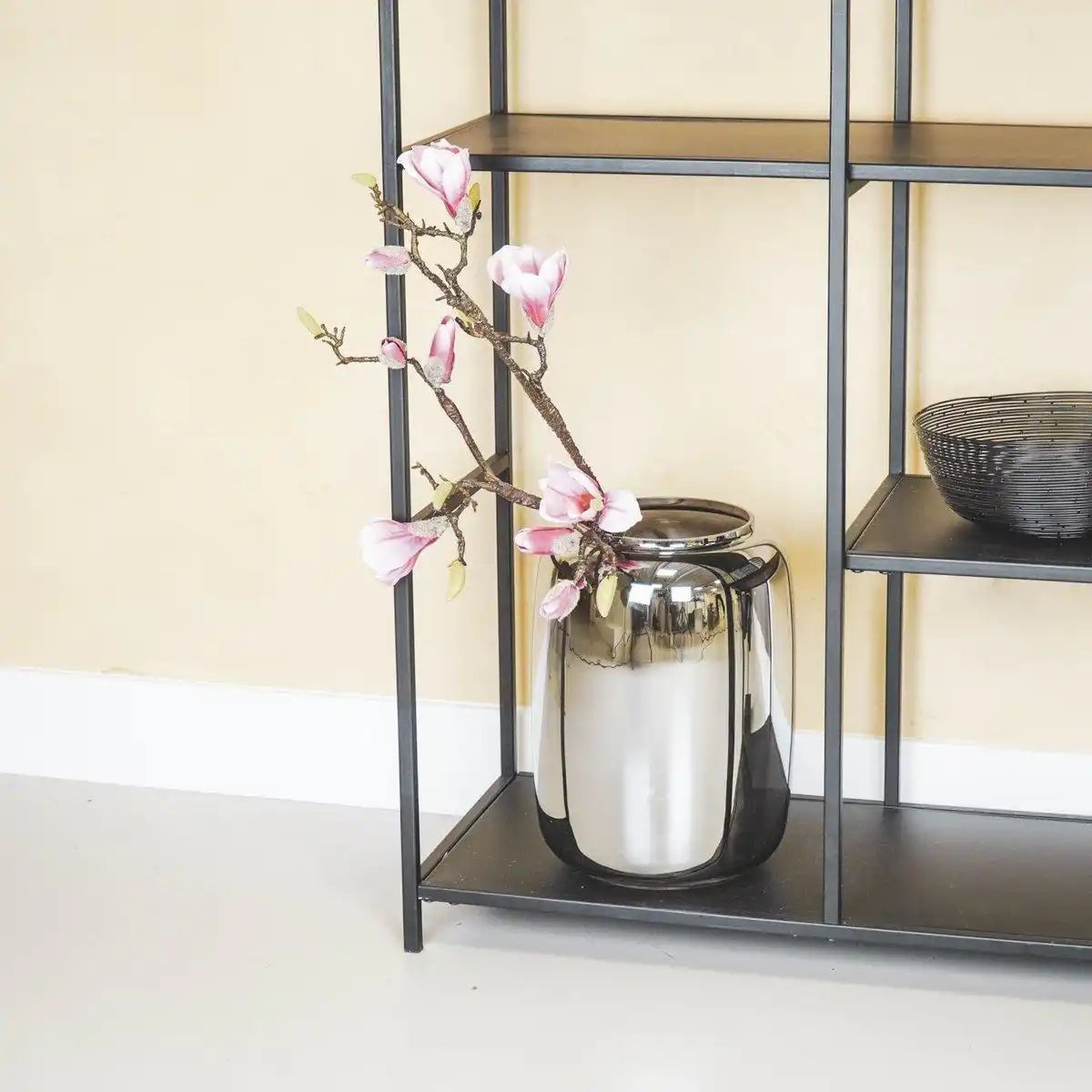 Vase - Groß - Glas - Grau - 25x35cm - HomeDesign Knaus