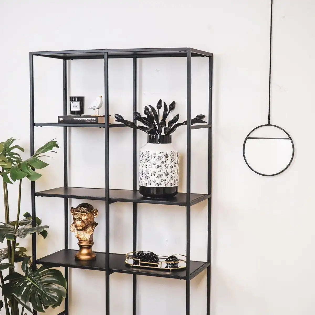 Vase - Keramik - Dutch Black - 19x19x30cm - HomeDesign Knaus