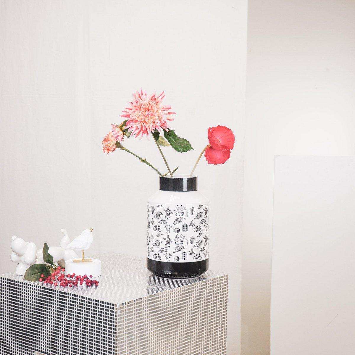 Vase - Keramik - Dutch Black - 19x19x30cm - HomeDesign Knaus