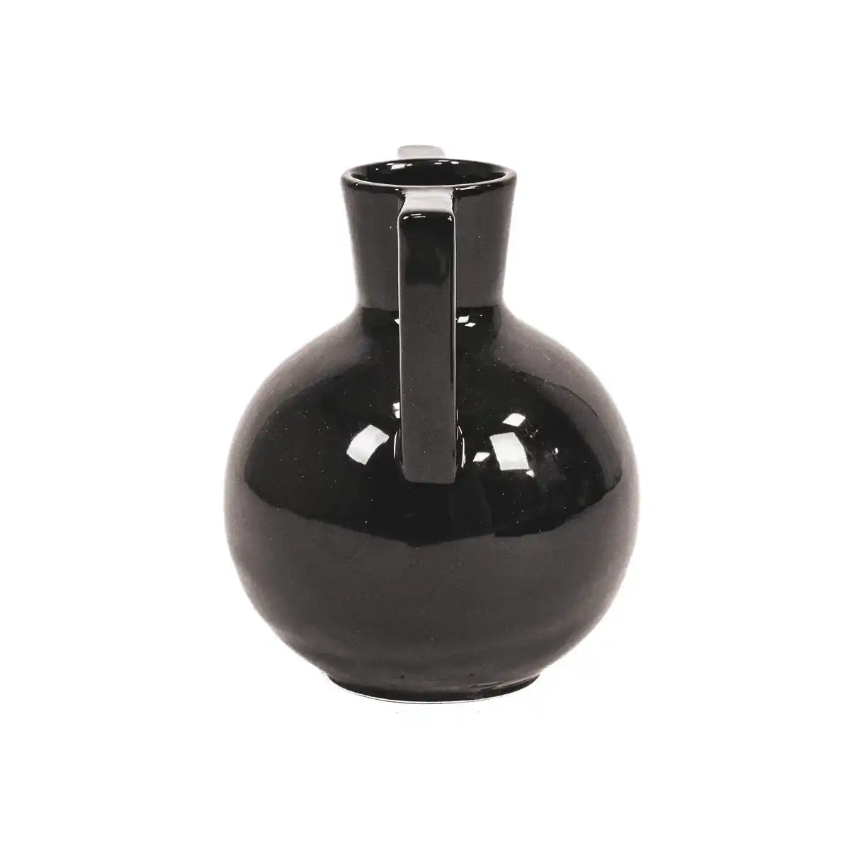 Vase - Kettlebell - Keramik - Schwarz - 14,5x14,5x18,5cm - HomeDesign Knaus