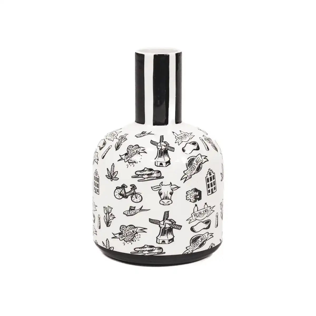 Vase - Krug - Keramik - Dutch Black - 16x14x21,5cm - HomeDesign Knaus