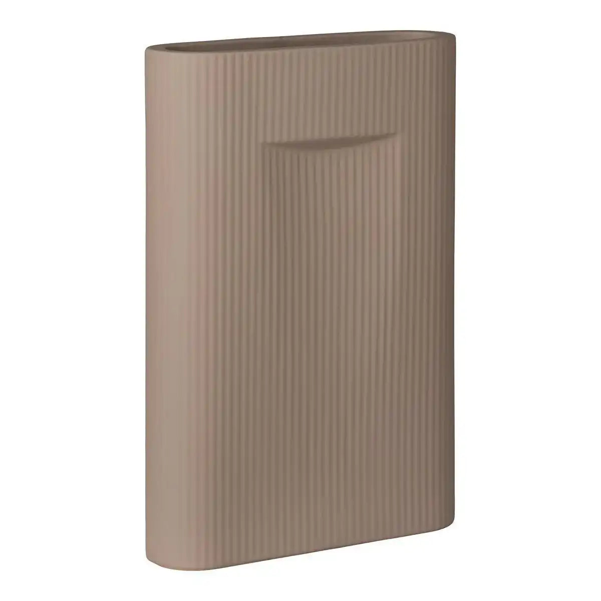 Vase - Vase aus Keramik, braun, 24x8,5x35,5 cm - HomeDesign Knaus