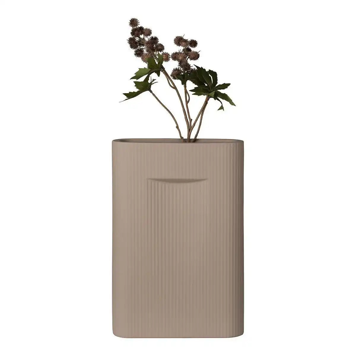 Vase - Vase aus Keramik, braun, 24x8,5x35,5 cm - HomeDesign Knaus