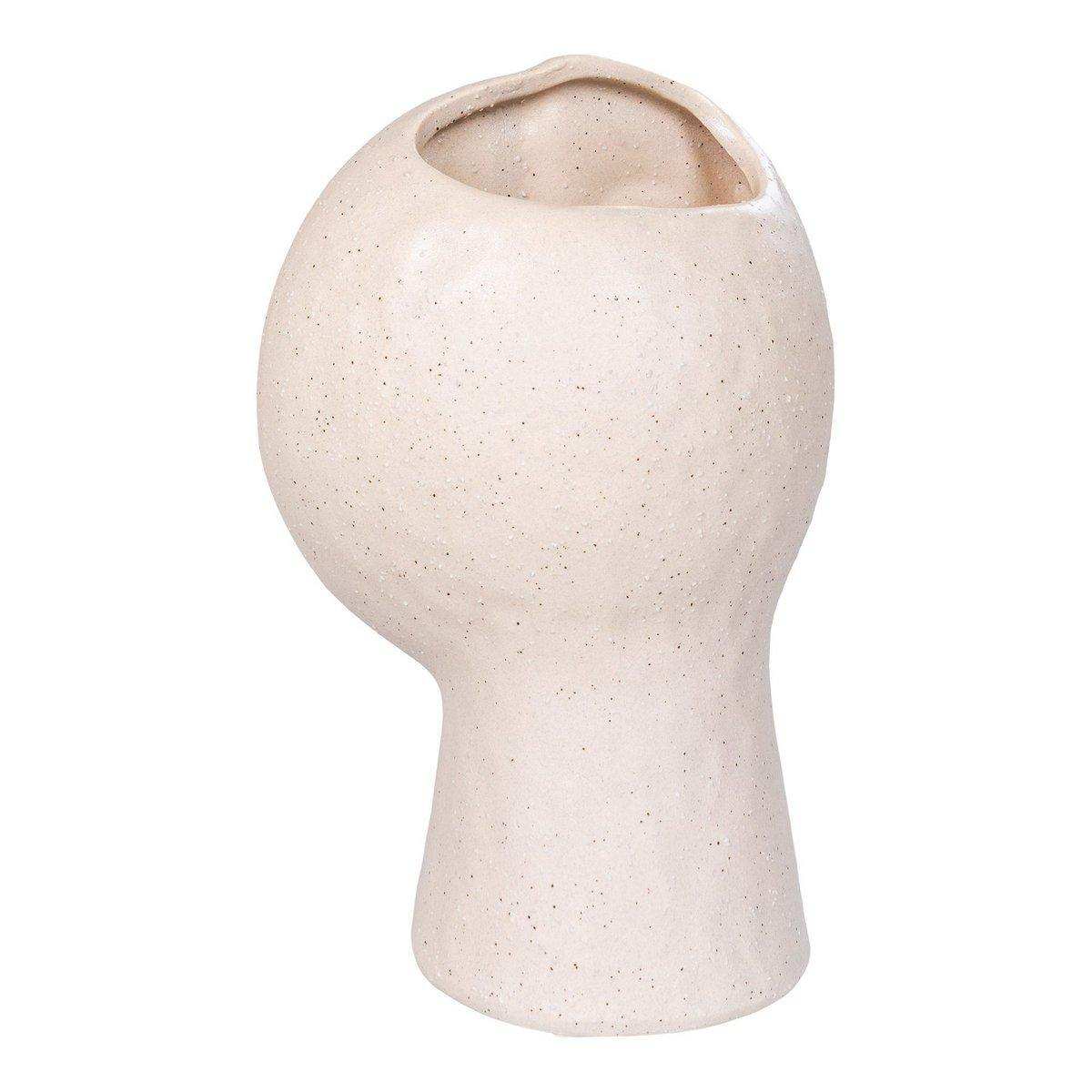 Vase - Vase, Keramik, beige, 12x7,5x17,5 cm - HomeDesign Knaus