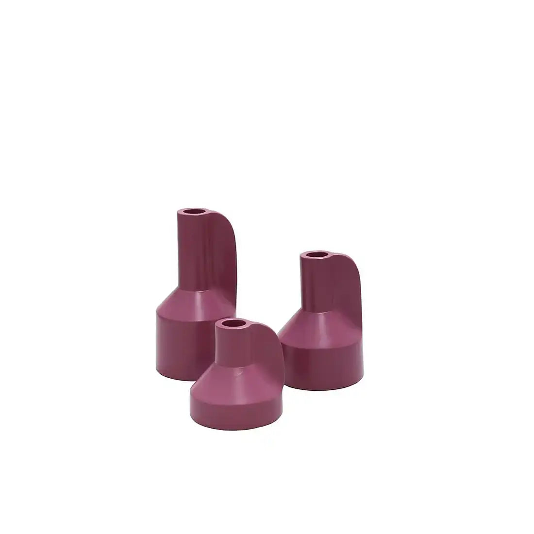 Vasen-Set „Alota“ Lila – 3er-Set (Höhe 17 cm, Ø 9 cm) - HomeDesign Knaus