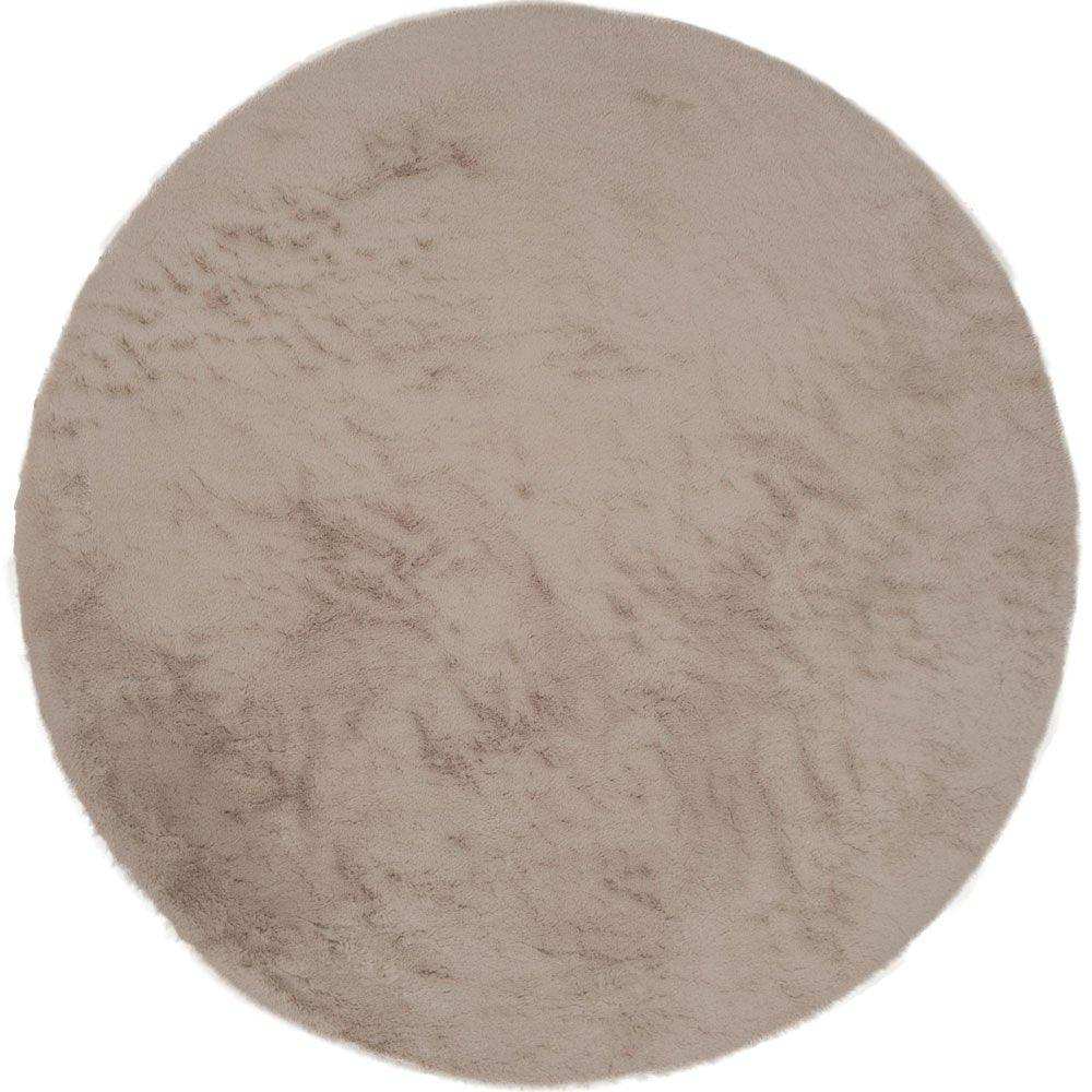 Velluto Toffee Teppich – Rund ø160 cm - HomeDesign Knaus