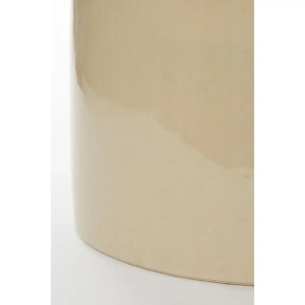 Vendi Beistelltisch – H44 x Ø32 cm – Keramik – Creme - HomeDesign Knaus