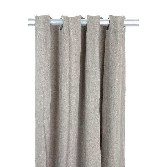 Vintage Leinenvorhang Denise natur 140x290 - HomeDesign Knaus
