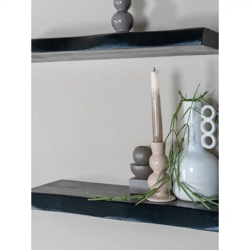 Wandregal Pure Black Mango Wood 100 cm - HomeDesign Knaus