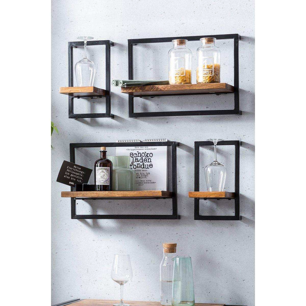 Wandregal-Set, 4-teilig - HomeDesign Knaus