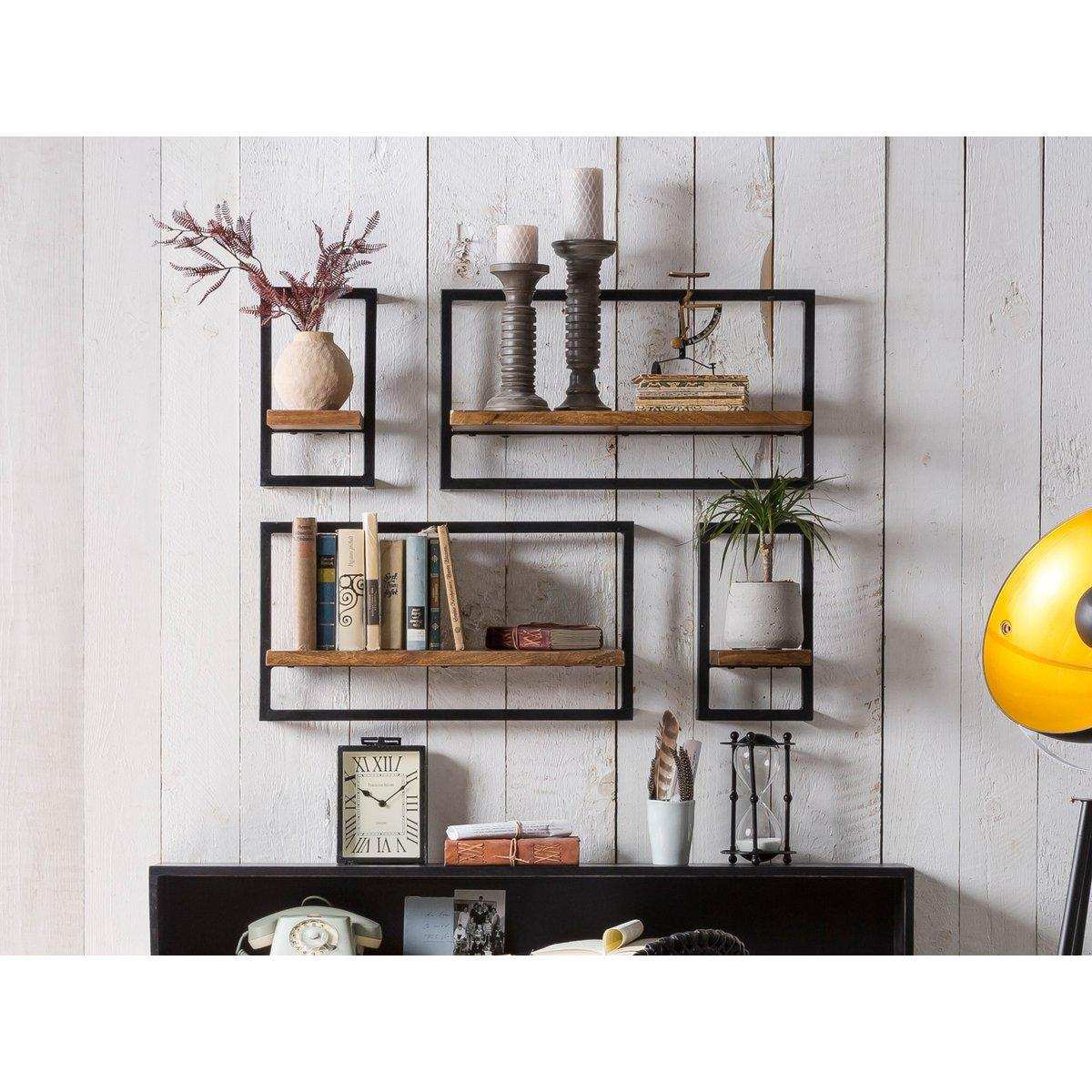 Wandregal-Set, 4-teilig - HomeDesign Knaus