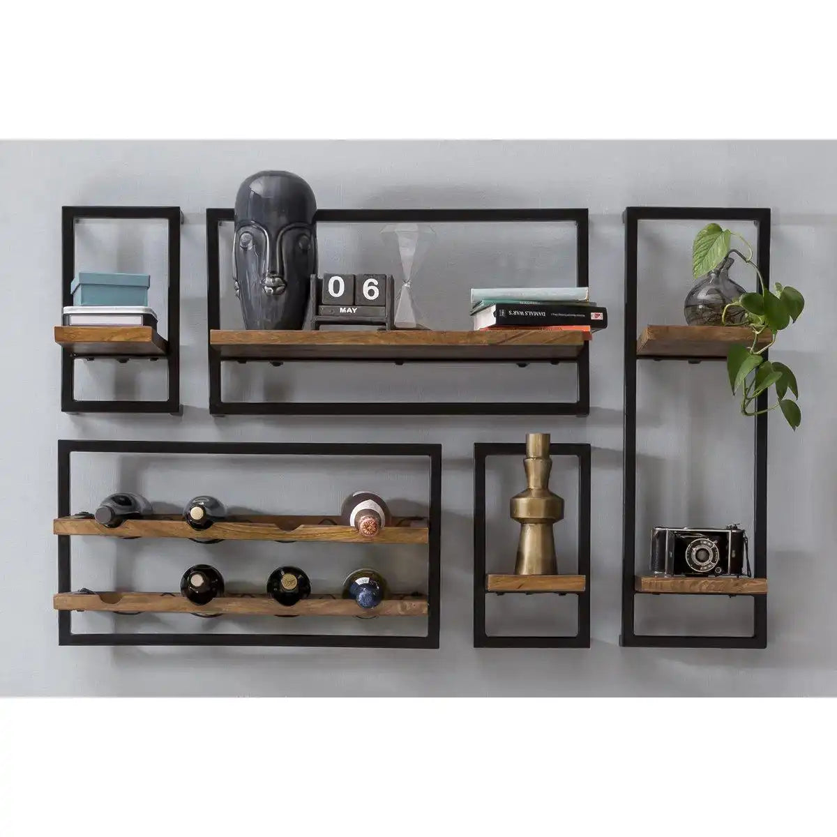 Wandregal-Set, 5-teilig - HomeDesign Knaus