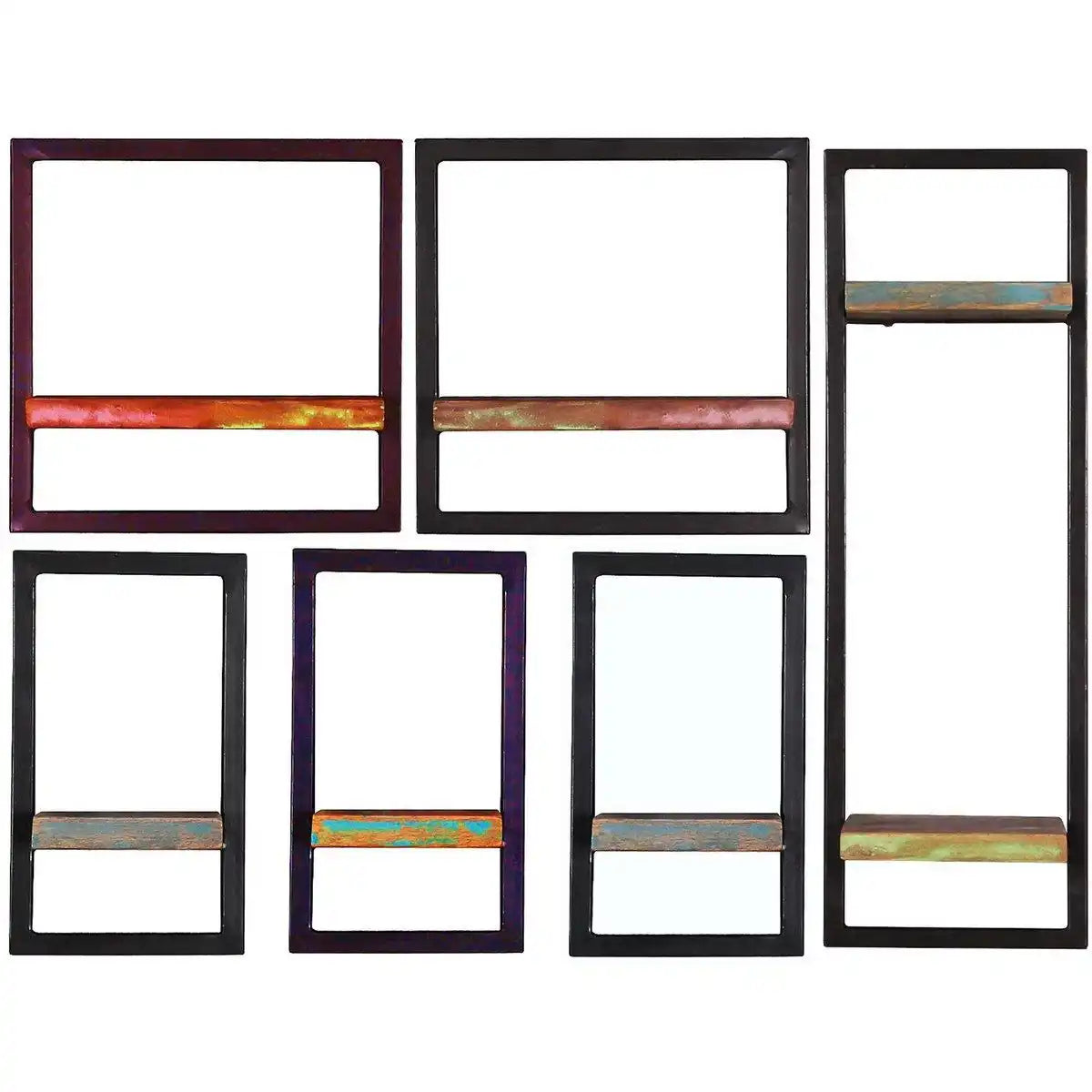 Wandregal-Set, 6-teilig - HomeDesign Knaus