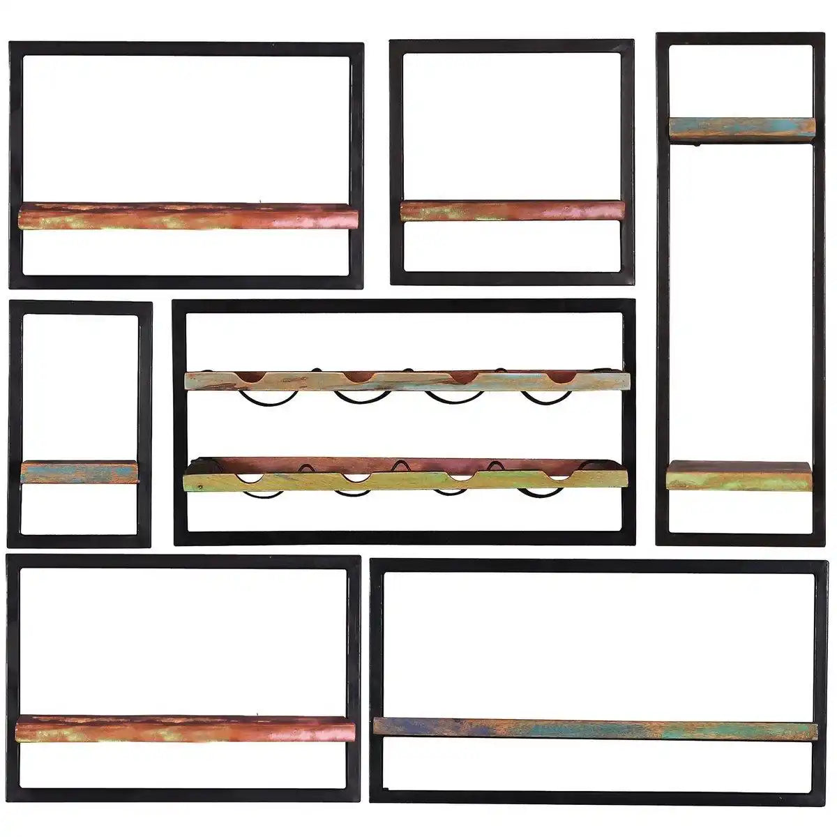 Wandregal-Set, 7-teilig - HomeDesign Knaus