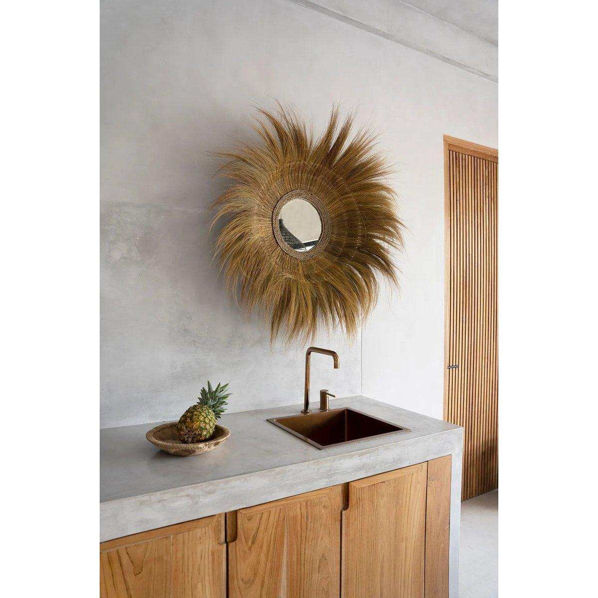 Wandspiegel versunkene Spiegel Natur 90 cm - HomeDesign Knaus