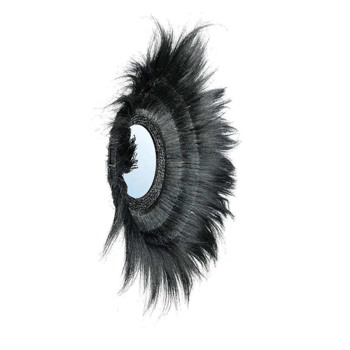 Wandspiegel versunkene Waldspiegel Spiegel Schwarz 90 cm - HomeDesign Knaus