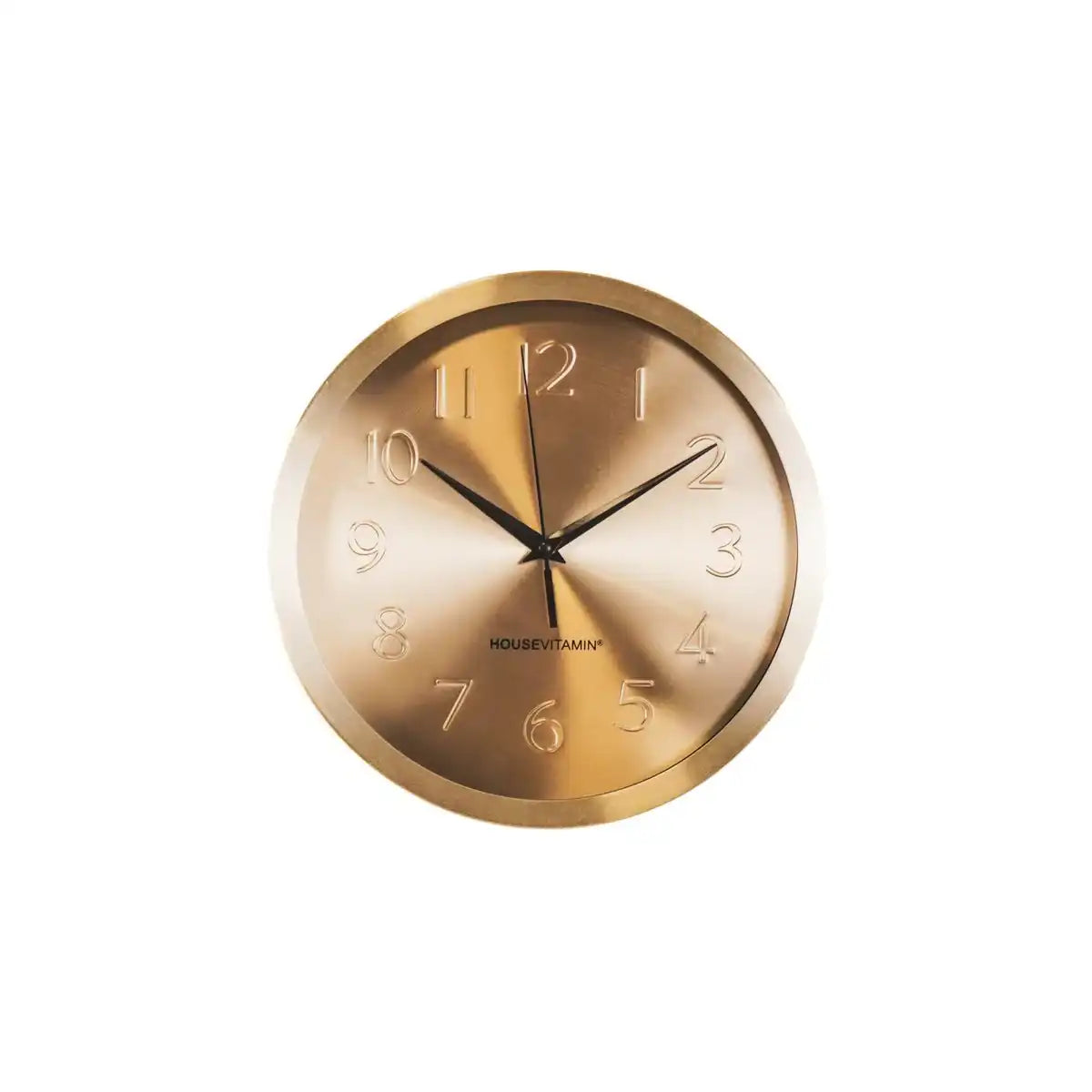Wanduhr - Metall/Glas - Gold - 25x4,2x25cm - HomeDesign Knaus