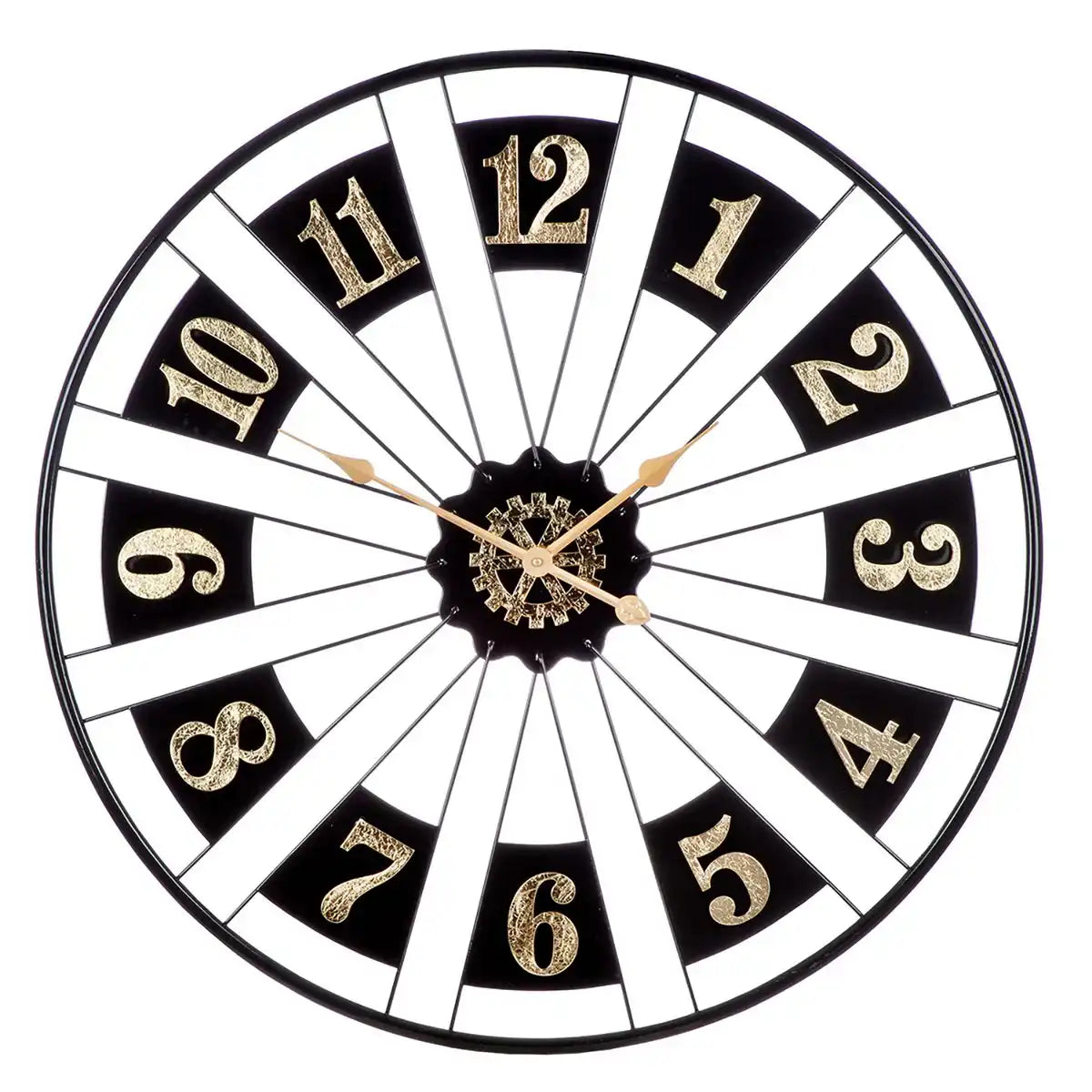 Wanduhr Passage, goldfarben, schwarz H.80 cm - HomeDesign Knaus
