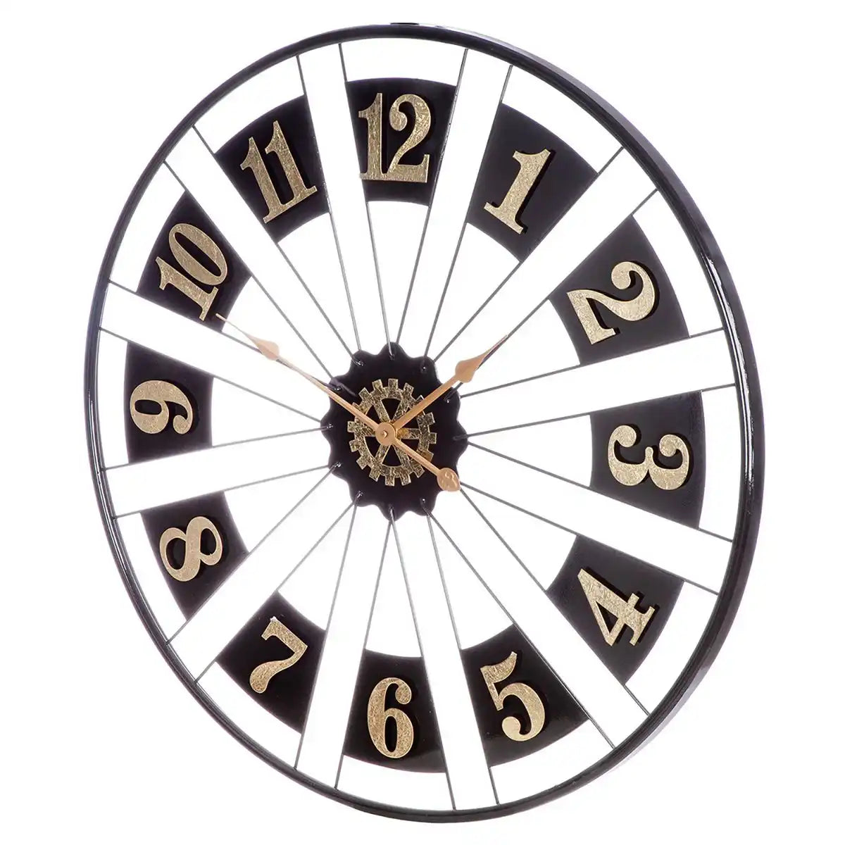 Wanduhr Passage, goldfarben, schwarz H.80 cm - HomeDesign Knaus