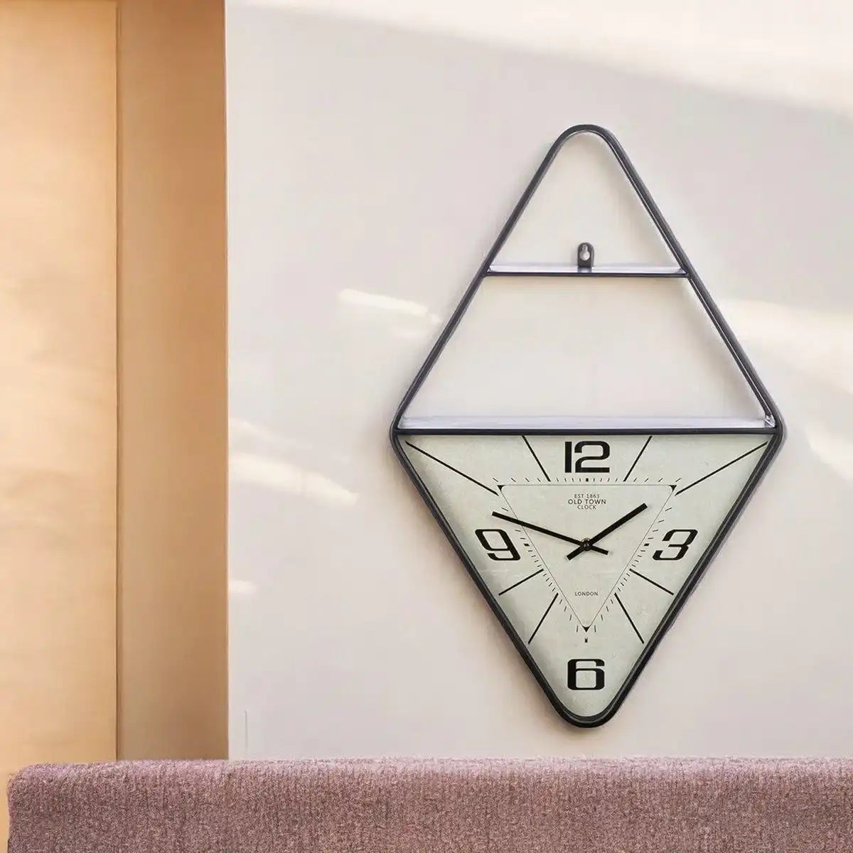 Wanduhr Raute Kreale, H.65 cm - HomeDesign Knaus