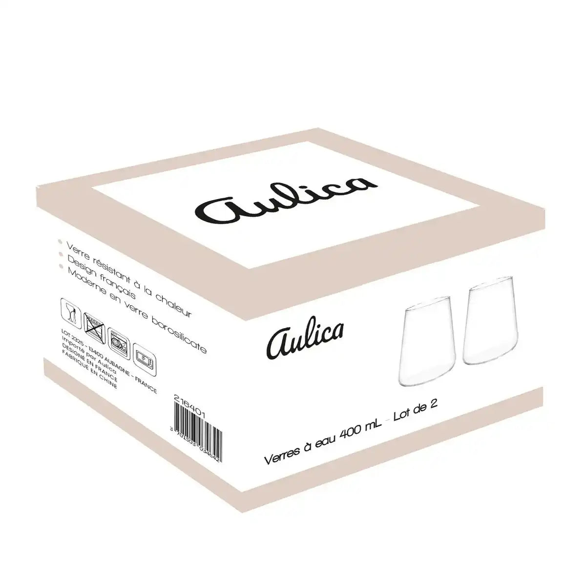 WASSERGLÄSER 400ML – 2ER-SET - HomeDesign Knaus