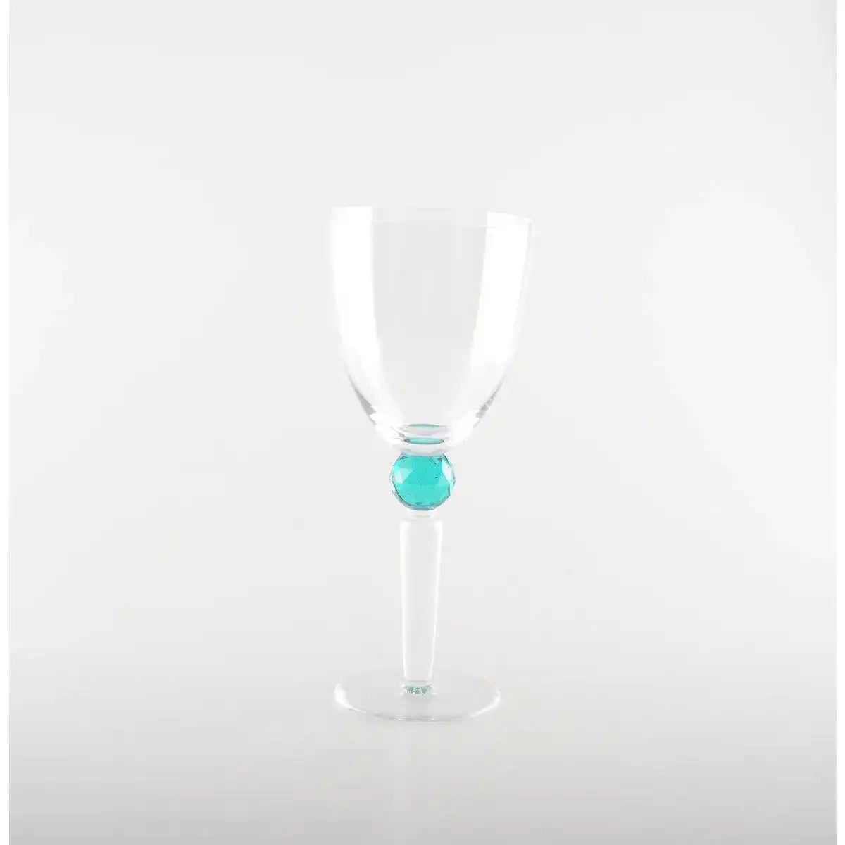 Weingläser mit runden Diamantfuß 4 Farben - Los 4 - HomeDesign Knaus