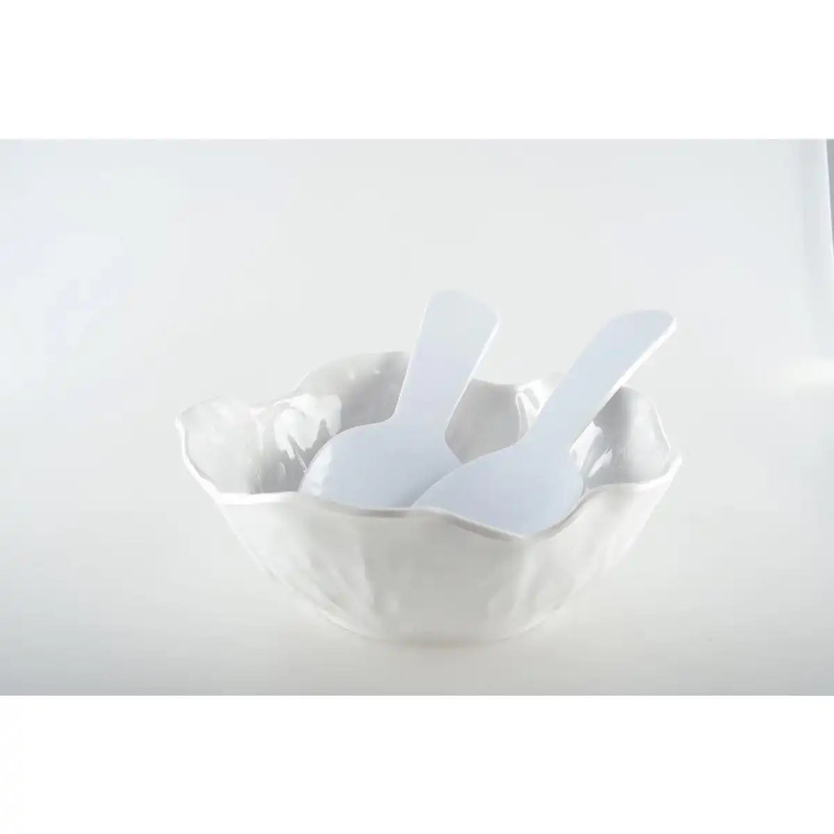 Weiße Schüssel in Melamin 26x26x8cm - HomeDesign Knaus