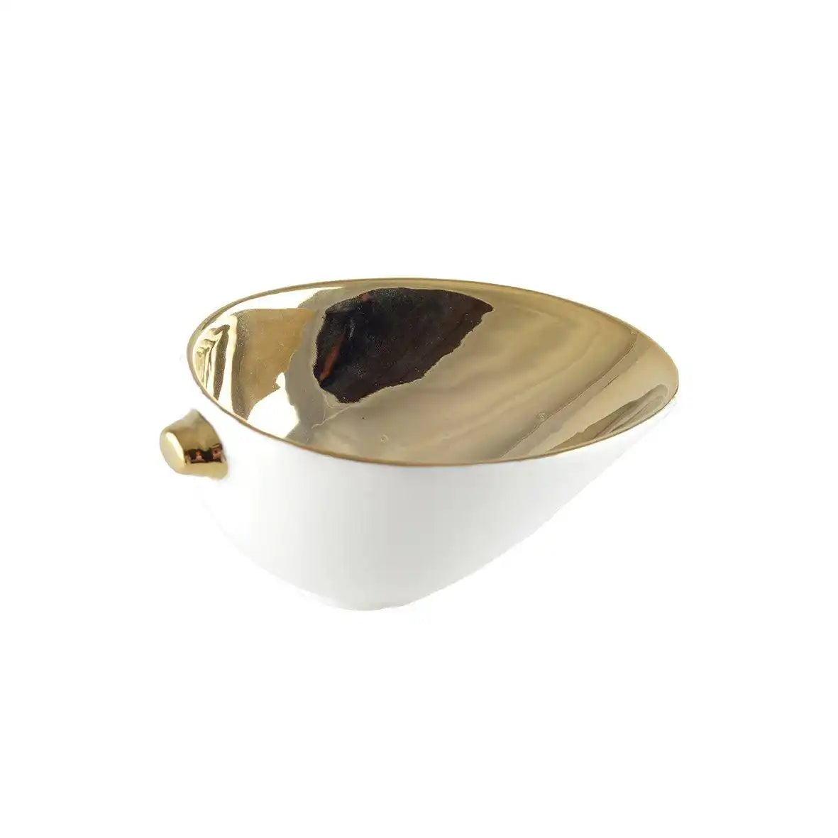 Weißer Becher und Doree 17x11.5x7.4cm - HomeDesign Knaus