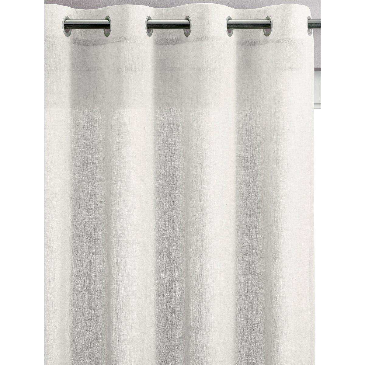Weißer Zeff-Voile-Vorhang 140 x 280 - HomeDesign Knaus