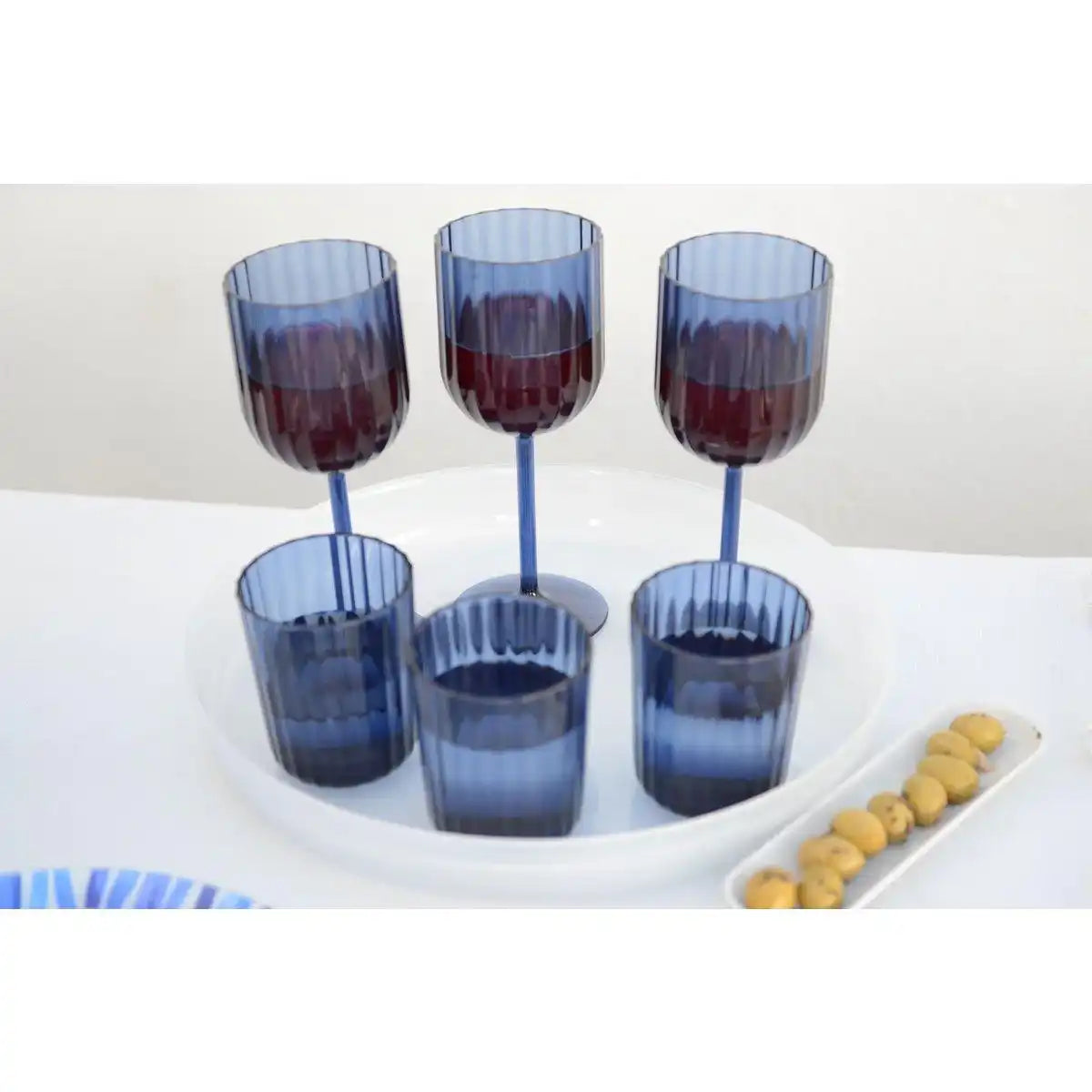 Weißes Glasschale 34.5x34.5x4,5 cm - HomeDesign Knaus
