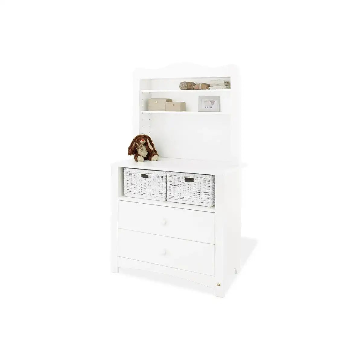 Wickelkommode 'Florentina' breit, inkl. breite Regaleinheit - HomeDesign Knaus