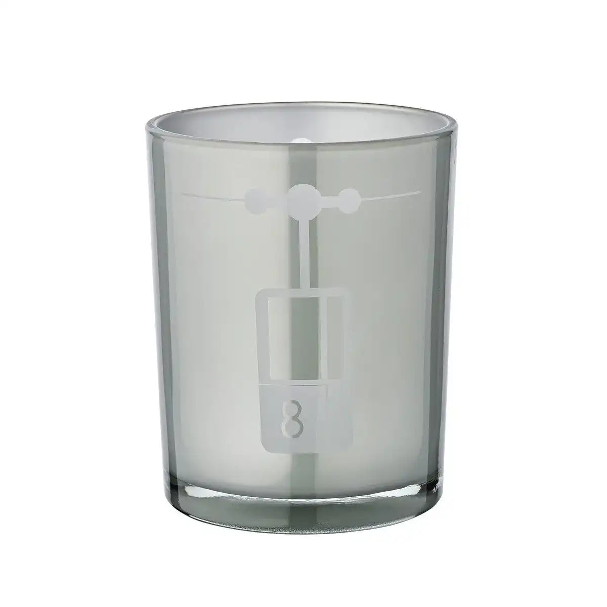 Windlicht Lift (Höhe 13 cm, ø 10 cm) in Grau, Windlicht mit sportlichem Skilift-Motiv - HomeDesign Knaus