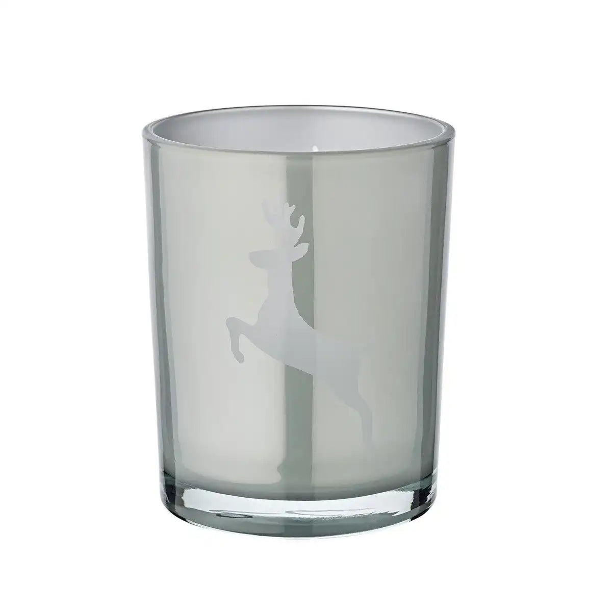 Windlicht Loki left (Höhe 13 cm) in Grau - HomeDesign Knaus