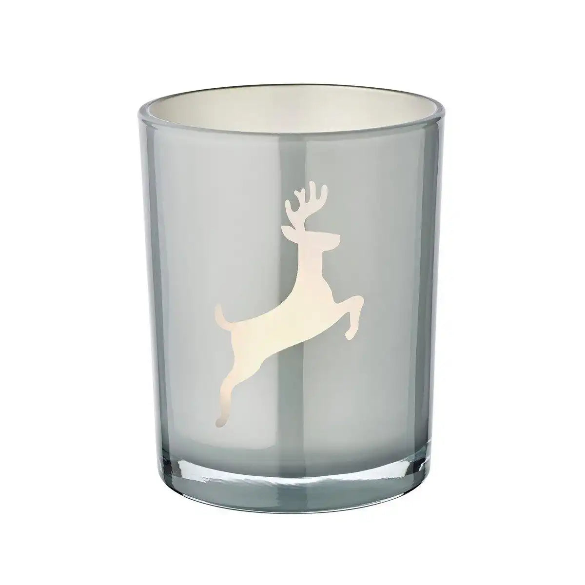 Windlicht Loki right (Höhe 13 cm) in Grau - HomeDesign Knaus