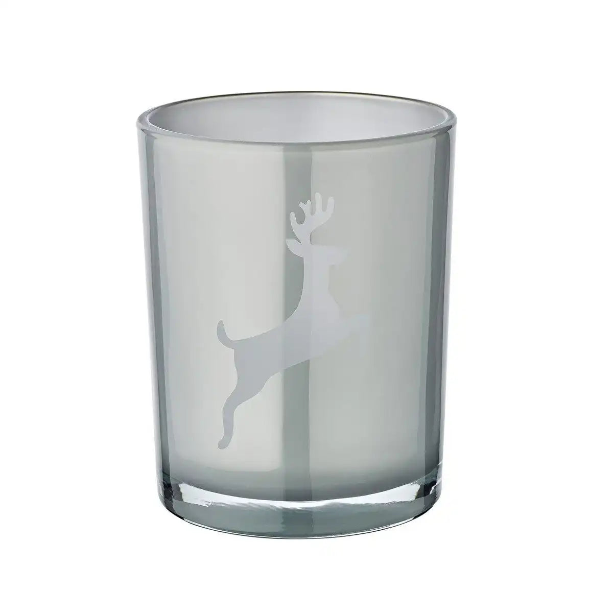 Windlicht Loki right (Höhe 13 cm) in Grau - HomeDesign Knaus