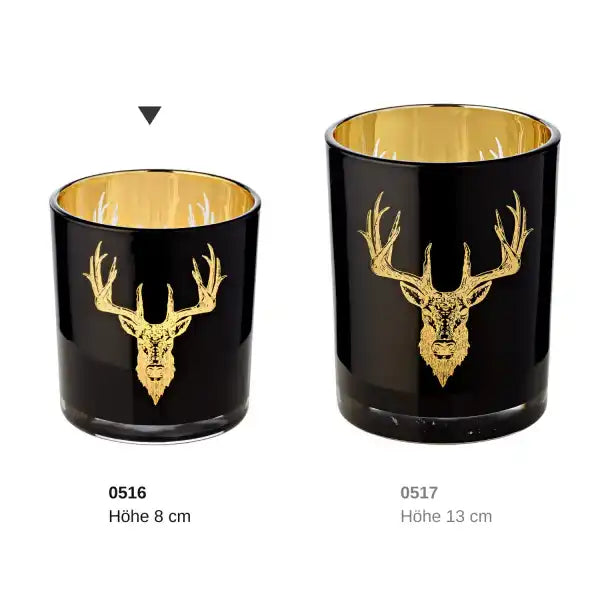 Windlicht schwarz - HomeDesign Knaus