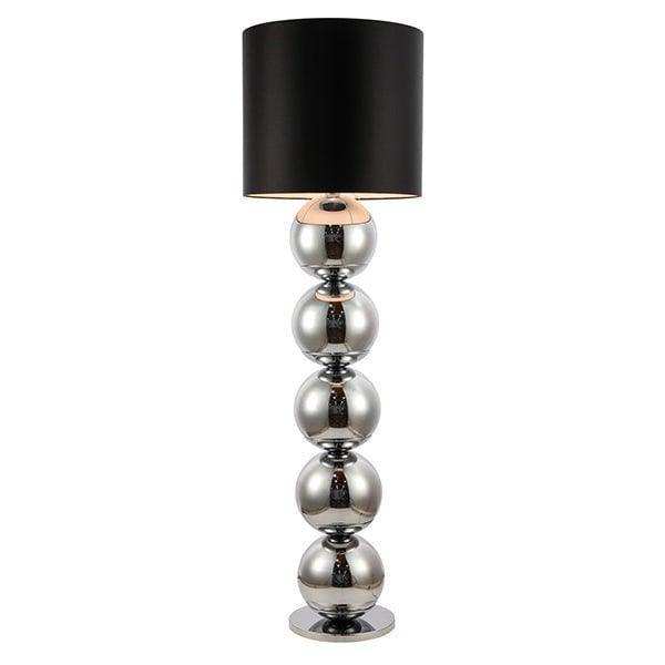XL Stehleuchte Birnenlampe Chrom Sphere 170 cm - HomeDesign Knaus