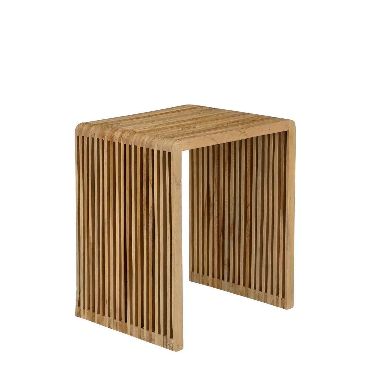Yonker Beistelltisch – 3er-Set – L44 x B34 x H50 cm – recyceltes Holz – Braun - HomeDesign Knaus