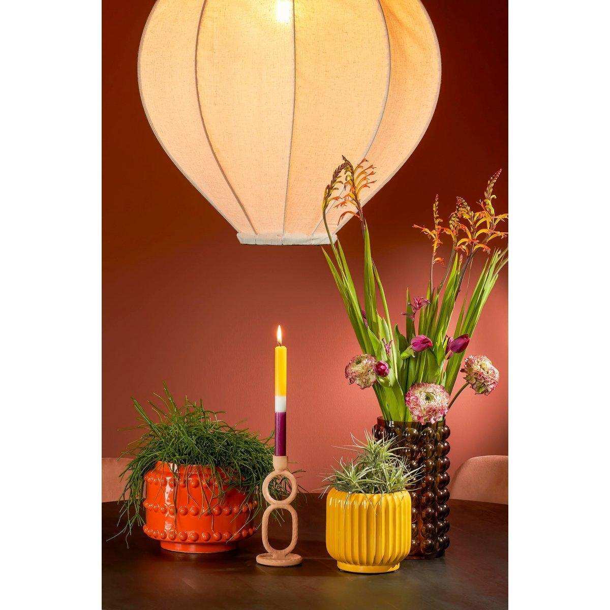 Yukon Kerzenständer – H21,5 x Ø9 cm – Metall – Terra - HomeDesign Knaus