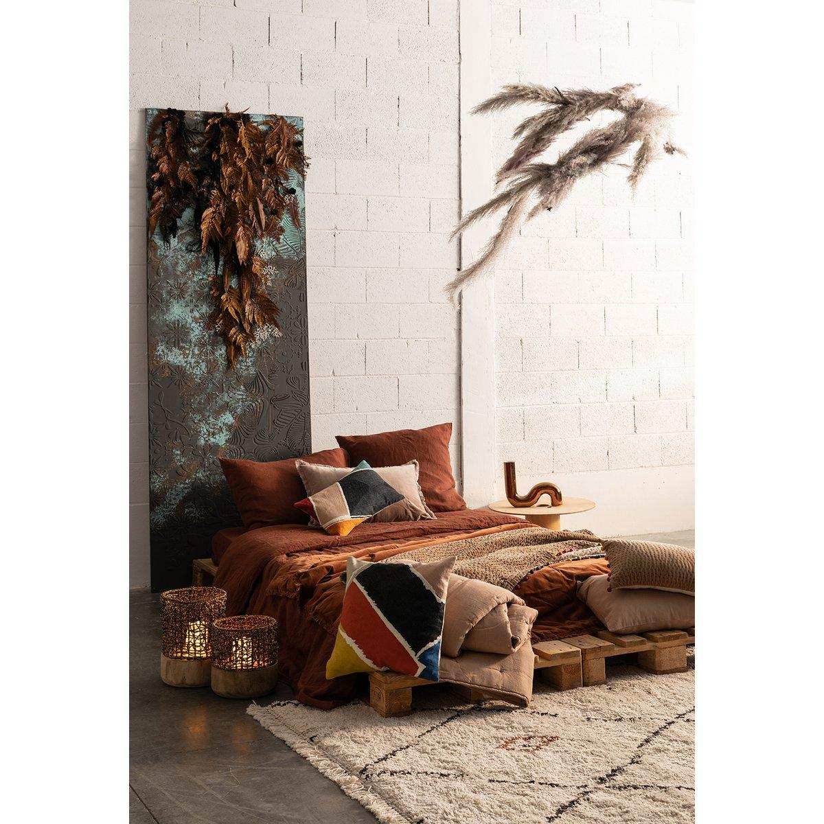 Zeff Caramel stonewashed Kissenbezug 50 x 75 - HomeDesign Knaus