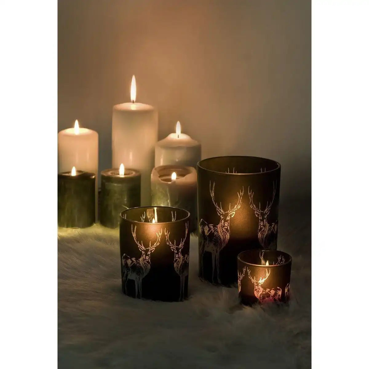 EDZARD Windlichtlicht Hirsch H 8 cm - HomeDesign Knaus